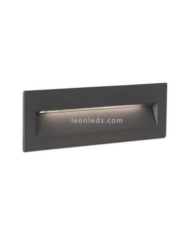 Encastré LED Extérieur Rectangulaire Gris Foncé 6W 3000K Nat | Gyrophare LED encastré | Éclairage LeonLeds