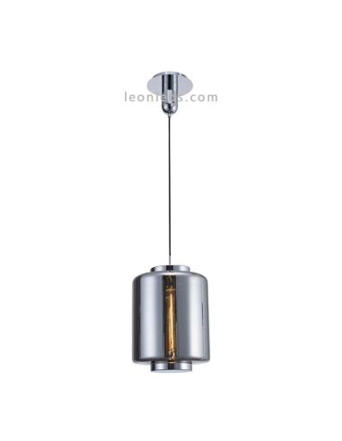 Plafonnier Vintage Moderne | Lampe à suspension contemporaine 6194 | Plafonnier Chrome Graphite | leonleds