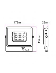 Philips - Projecteur d'extérieur LED avec détecteur PROJECTLINE LED/30W/230V  IP65 3000K