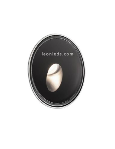 Sinalizador de LED Redondo Dang Rebaixado para Outdoor 3W Preto 3000K Faro Barcelona | leonleds