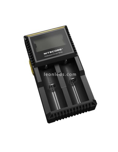 Chargeur Nitecore D2 2 baies | Chargeur Nitecore D2 | Chargeur pour 2 batteries | Éclairage LeonLeds