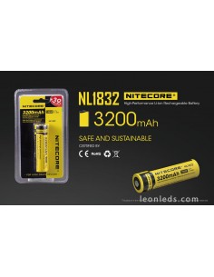 NITECORE Accessoires Pile rechargeable 21700 NL2150HPR avec micro