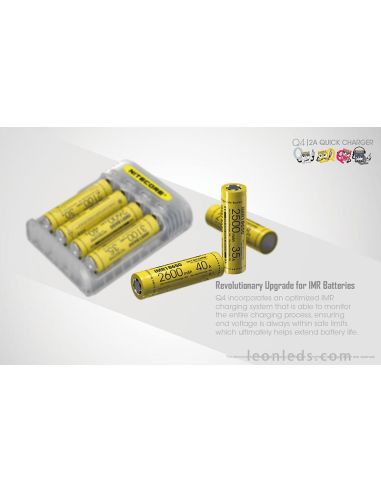 Nitecore Q4 jaune, Chargeur 18650 de qualité bon marché
