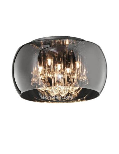 Plafonnier moderne exclusif en cristal chromé | Lampes décoratives LeonLeds