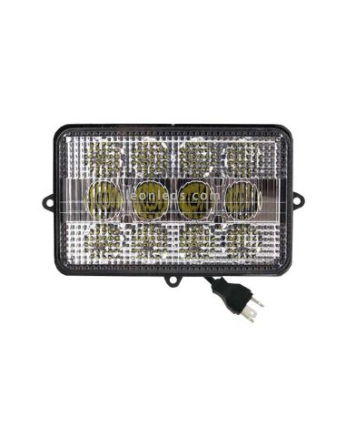 Farol LED retangular para John Deere | Faróis LED LeonLeds