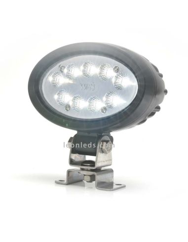 Luz de trabalho LED oval para ser instalada em Máquinas Industriais | Faróis LED LeonLeds