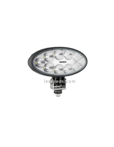 Phare LED longue portée Wesem 4º ovale puissant pour John Deere ou Massey Ferguson | leonleds