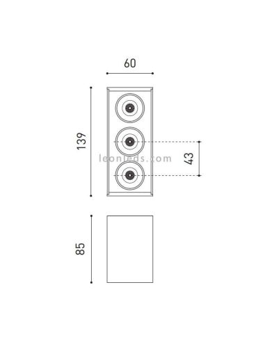 Applique murale LED d'extérieur - Noir – 2700K – 4.2W - IP54