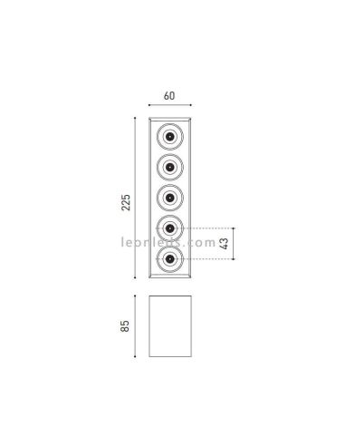 Applique murale LED d'extérieur - Noir – 2700K – 4.2W - IP54