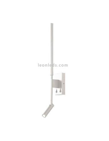 Candeeiro de parede LED branco Torch 6702 com leitor