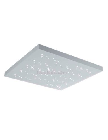 Plafonnier LED carré blanc Titus