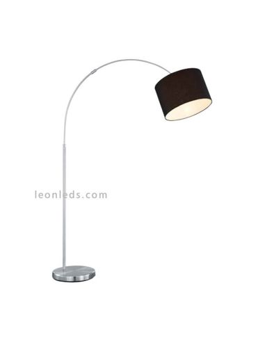 Lampadaire noir et chrome série Hotel par Trio Lighting