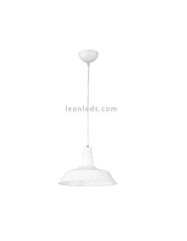 Luminária de teto industrial branca Will Trio Lighting