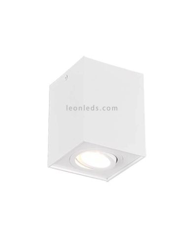 Luminária de teto quadrada branca em biscuit by trio Lighting | LeonIluminação LED