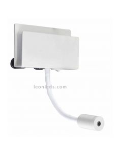 Applique tête de lit Noire abat jour blanc ou abat jour noir avec une  tablette pour le téléphone et une prise Usb Hold ACB - Luminaires Privés