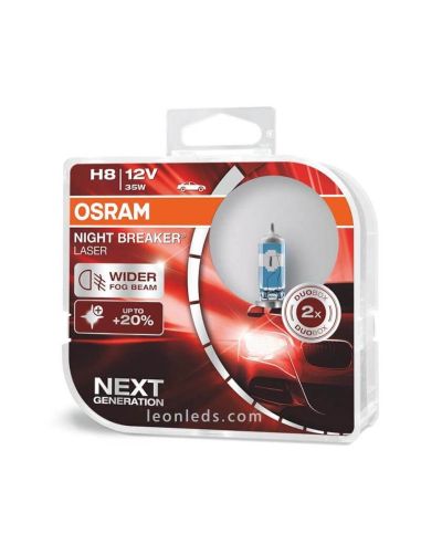 Ampoules H8 Night Breaker Laser Next Generation +150% Osram