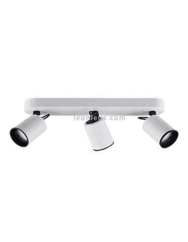 Trio Lighting Pago Trio Lighting 3 holofotes faixa branca