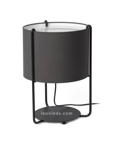 Candeeiro de mesa tambor Antracite | farol barcelona