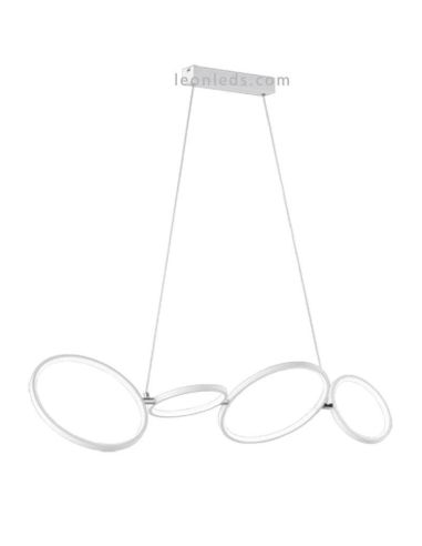 Trio Lighting Rondo Candeeiro circular LED em branco | Leon Iluminação LED