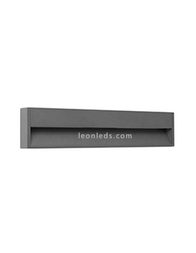 Baliza LED rectangular de exterior Grada 3 Gris Oscuro 70910 Faro Barcelona | LeonLeds Iluminación