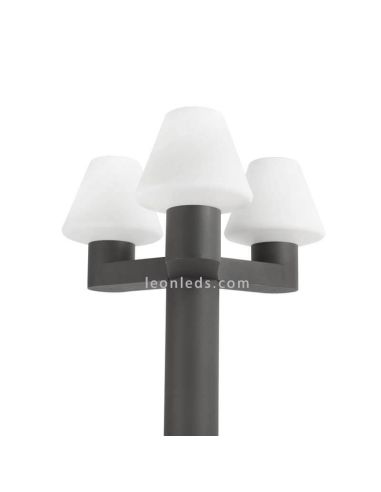 Lampadaire d'extérieur moderne à 3 bras Mistu 74436 Faro Barcelona | Éclairage LeonLeds