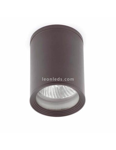 Plafón moderno de exterior gris oscuro redondo Tasa 70806 | LeonLeds Iluminación