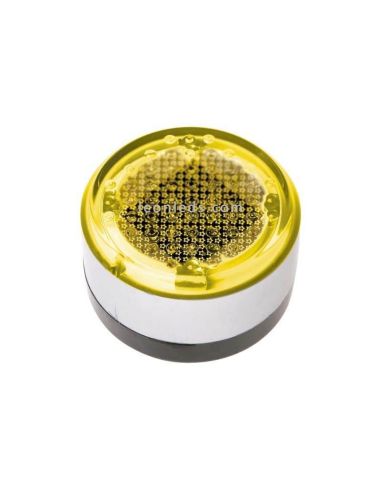 Balise de signalisation LED solaire ronde ambrée UTU Cristher Lighting | Éclairage LeonLeds
