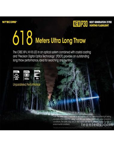 Linterna Tactica Nitecore Newp30 1000 Lumens + Bateria - Tienda Online  camping
