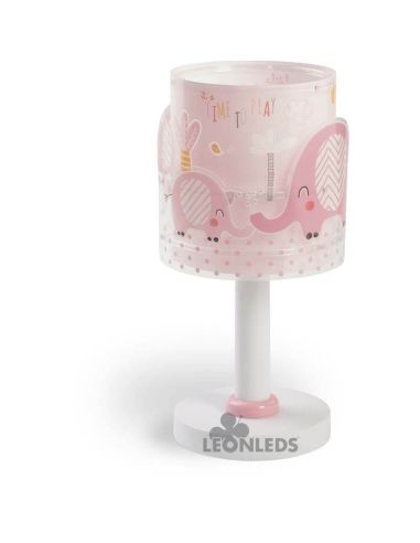 Candeeiro de mesa para bebé com elefantes Elefantinho 61331S Dalber | leonleds