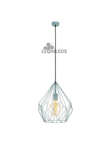 Suspension Vintage Carlton 1 menthe 1XE27| Plafonnier Vintage d'Eglo Lighting | Éclairage LeonLeds