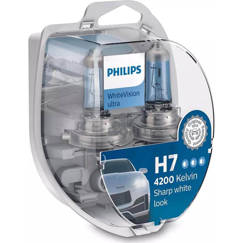 Ampoules blanches H7 · Philips Whitevision Ultra