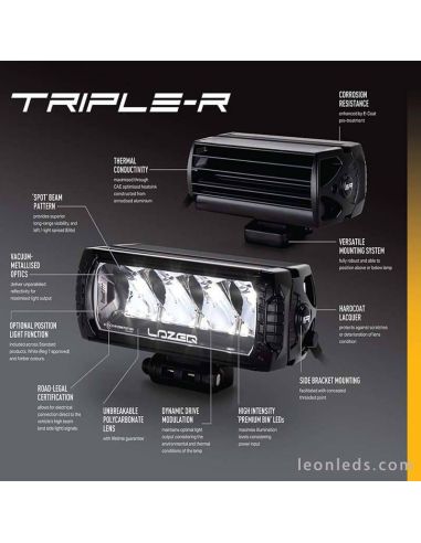 Achetez Lazer - BARRE LEDS LONGUE PORTEE 42 WATT ST-4 LAZER au meilleur  prix chez Equip'Raid