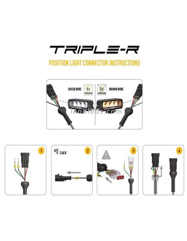 Barra de LED Largo Alcance Lazer Triple R16 para 4X4