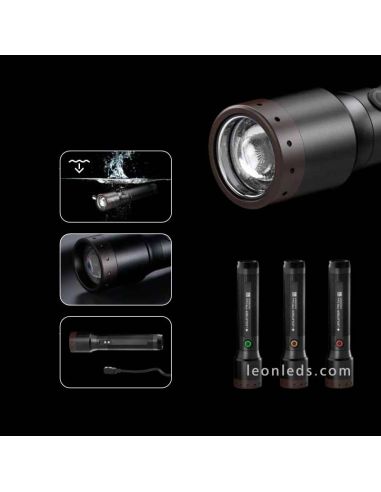 Linterna Led Lenser P7R recargable . - Linternas Profesionales