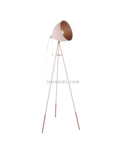 Lampadaire LED moderne Chester 1xE27 de Fabrilamp| lampadaire rétro industriel rose | Éclairage LeonLeds