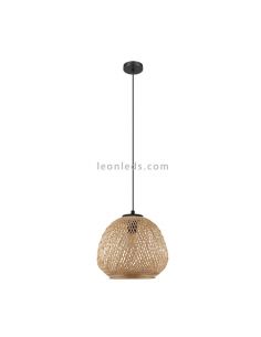 Luminária Pendente Bambu Fibra Natural 360