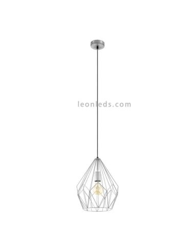 Plafonnier Vintage Argent Carlton 1XE27 | Plafonnier Vintage d'Eglo Lighting | Éclairage LeonLeds