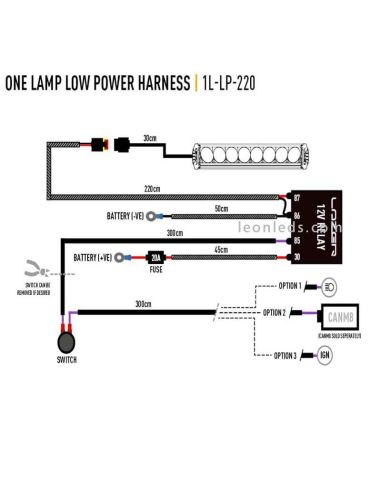 Supports plaque d'immatriculation pour barres LED Lazer Lamps