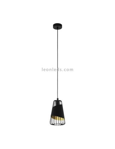 Plafonnier noir moderne Austell 16.5Cm 1XE27 | Plafonnier contemporain de Eglo Iluminación | Éclairage LeonLeds