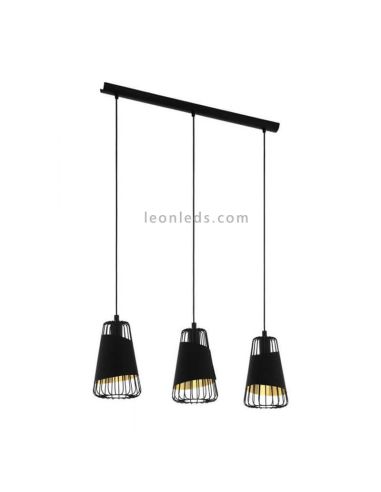 Lampe à suspension contemporaine Austell 3XE27 | Plafonnier contemporain de Eglo Iluminación | Éclairage LeonLeds