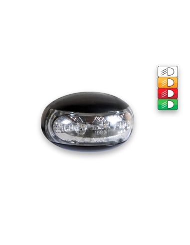 Luzes Piloto Laterais LED e Folga com ou sem apoio FT-012 FT012 Fristom Truck Trailer com tulipa transparente | leonleds