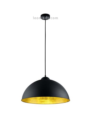 Plafonnier noir et or Romino II 308000132 | leonleds