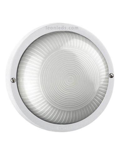 Applique d'extérieur FAR Round White de style classique | leonleds