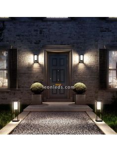 Applique rectangulaire blanche Wally 12 LED sans fil N.Garden