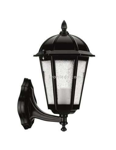 Lampadaire extérieur Bambo | Éclairage LeónLeds | applique lampadaire noir avec verre