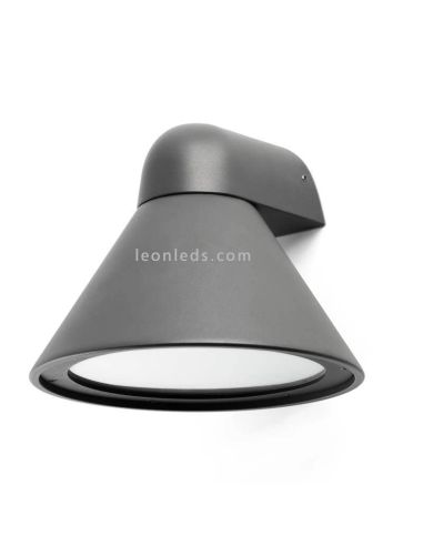 Aplique Pals de exterior forma campana | LeónLeds Iluminación | color negro aluminio