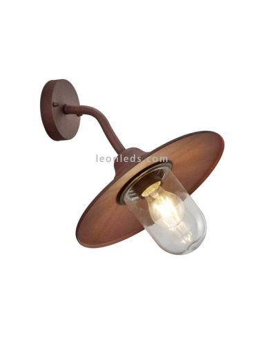 Applique d'extérieur marron vintage Brenta Trio Lighting | Éclairage LeonLeds