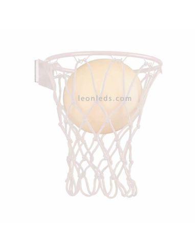 Aplique de pared cesta de baloncesto blanco Mantra | LeonLeds