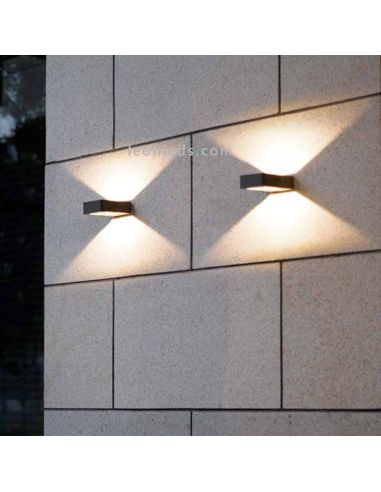 Apliques de pared LED para exterior e interior. Tecnología efecto led