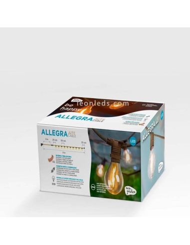 ALLEGRA Guirlande lumineuse solaire & rechargeable d'extérieur 10